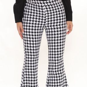 Houndstooths Flare Pants